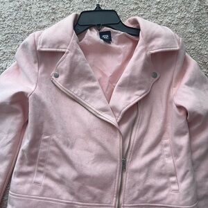 Girls Route 66 suede moto jacket